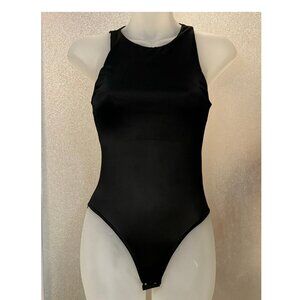 LASOFY Women's Sexy Sleeveless Racer Back Halter Neck Bodysuit Tank Tops Black S